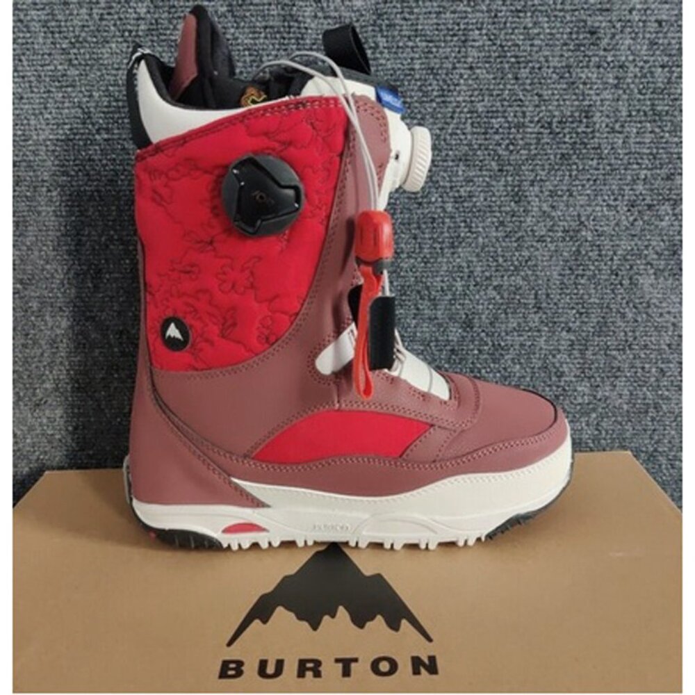 NEW! $330 Burton Limelight Boa Womens Snowboard Boots!  Size 5  RED STOUT WHITE - Picture 2 of 4